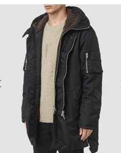 Allsaints mens aster parka nwt